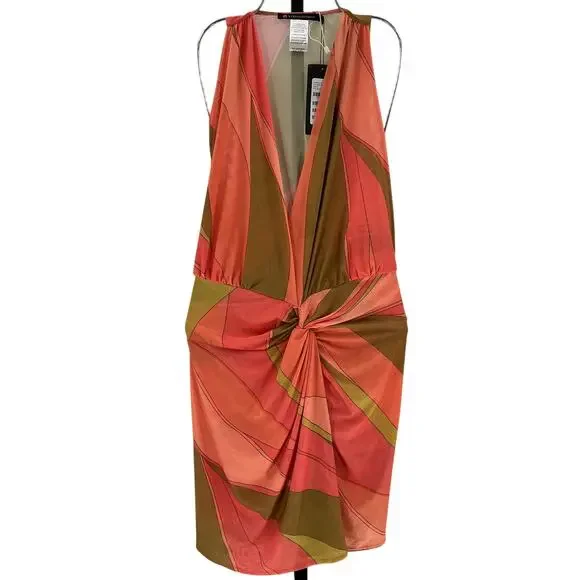 Vix Swimwear 'Karina' Pink Polyester Cover Up Dress Size M - Picture 2 of 4